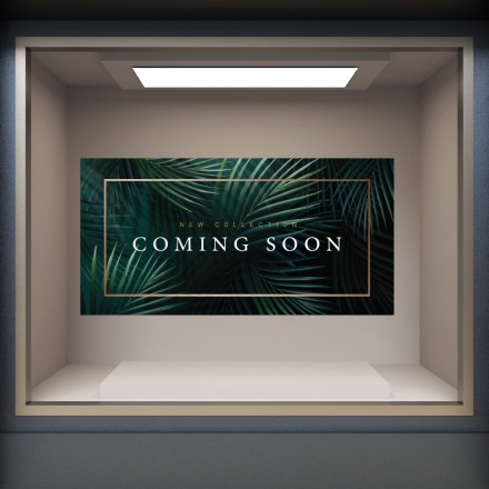 Coming Soon Αυτοκόλλητο Βιτρίνας