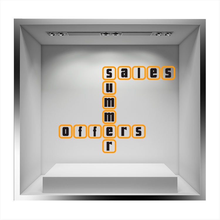 Αυτοκόλλητο Βιτρίνας Summer Sales Scrubble