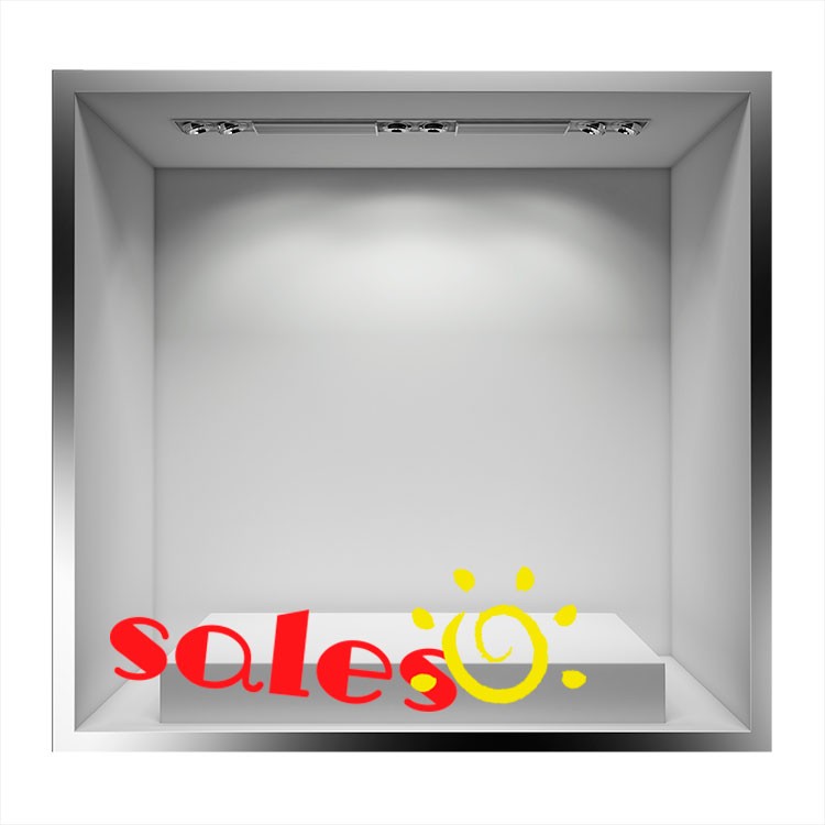 Αυτοκόλλητο Βιτρίνας Line Sun Sales