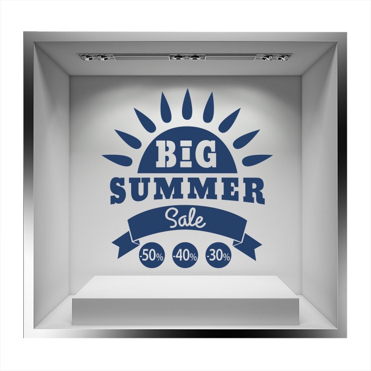 Αυτοκόλλητο Βιτρίνας Big Summer Sale