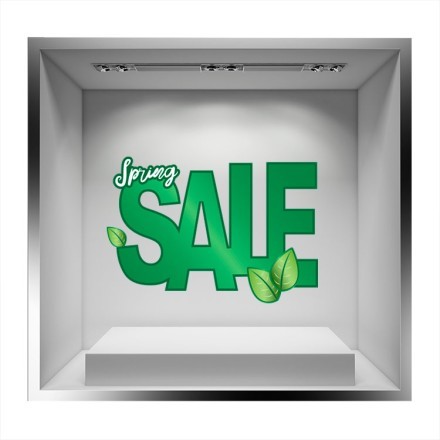 Spring Green Sale Αυτοκόλλητο Βιτρίνας