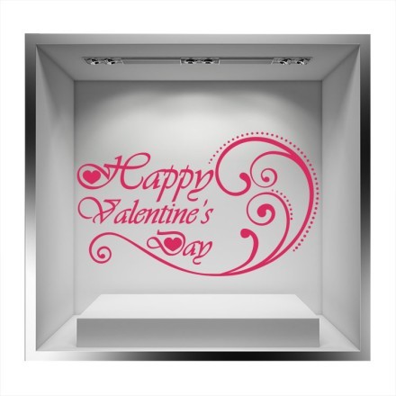 Happy Valentines Day φούξια σχέδιο