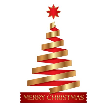 Gold-Red Christmas Tree