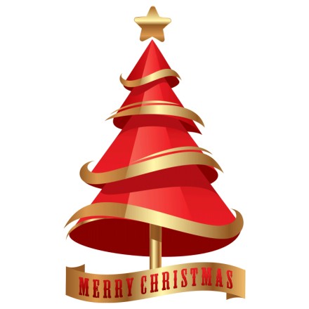 Red-Gold Christmas Tree
