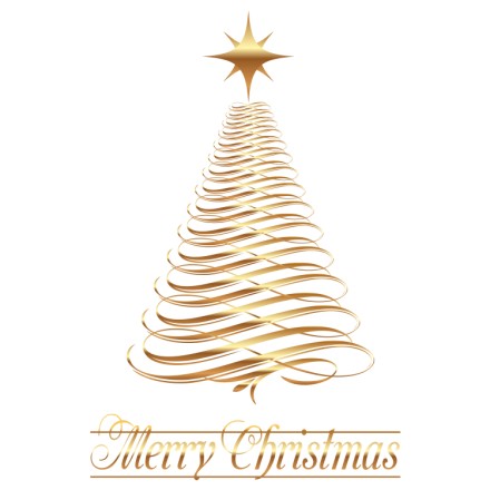 Golden Christmas Tree