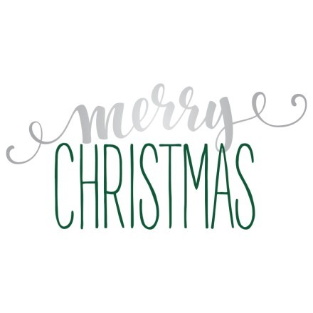 Merry Christmas White-Green