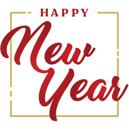 New Year red-gold