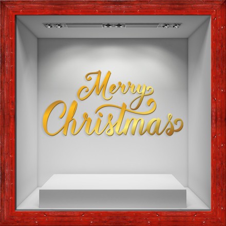 Merry Christmas Gold gloss
