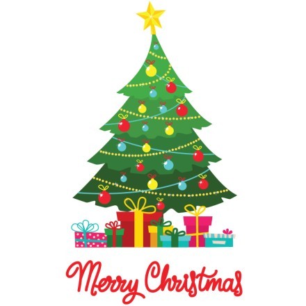 Πολύχρωμο Χριστουγεννιάτικο Δέντρο με Δώρα
