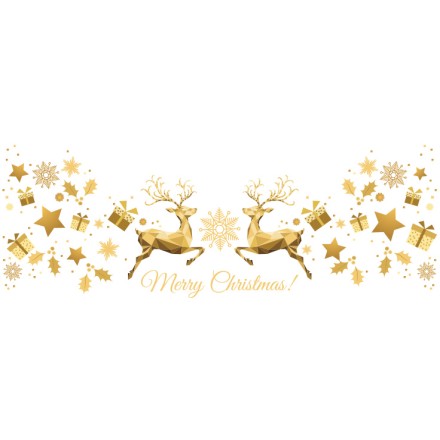 Gold Deers with Stars