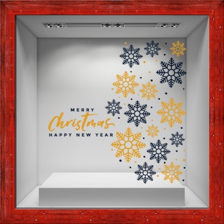 Christmas Stars Αυτοκόλλητο Βιτρίνας
