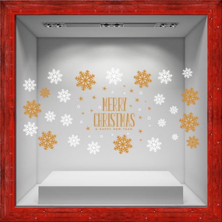 Gold and White Merry Christmas