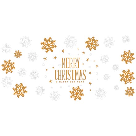 Gold and White Merry Christmas