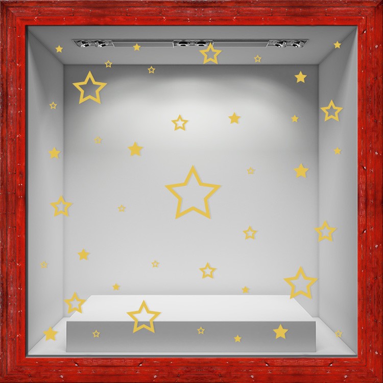 Αυτοκόλλητο Τοίχου Christmas Stars