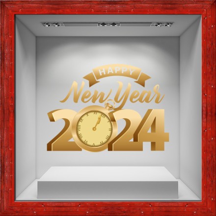 Gold Christmas Clock