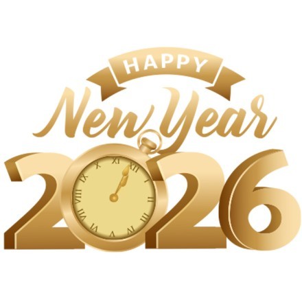 Gold Christmas Clock