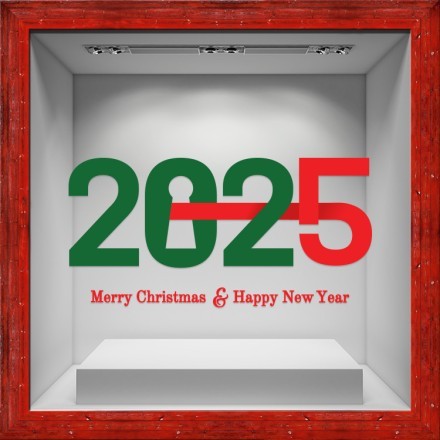 2025 κλειδαριά Αυτοκόλλητο Βιτρίνας