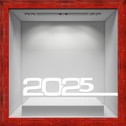 White Christmas - 2025 Αυτοκόλλητο Βιτρίνας