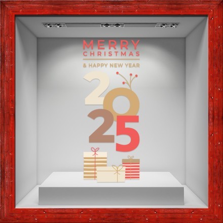 2025 Gifts Αυτοκόλλητο Βιτρίνας