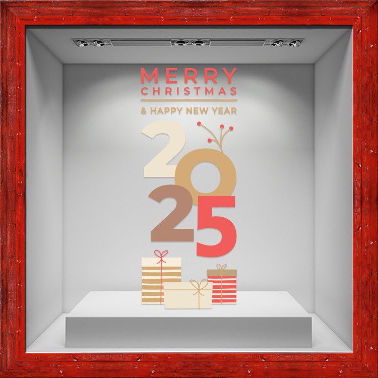 Αυτοκόλλητο Βιτρίνας 2025 Gifts