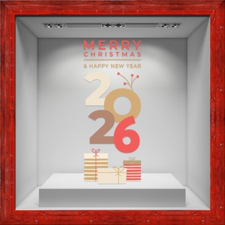 2026 Gifts Αυτοκόλλητο Βιτρίνας