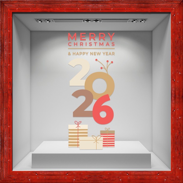 Αυτοκόλλητο Βιτρίνας 2026 Gifts