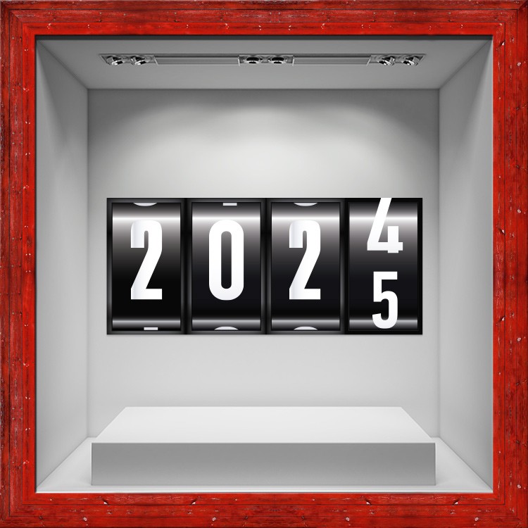 Αυτοκόλλητο Βιτρίνας Countdown Ημερολόγιο 2025