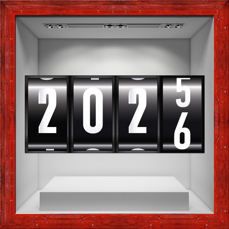 Αυτοκόλλητο Βιτρίνας Countdown Ημερολόγιο 2026