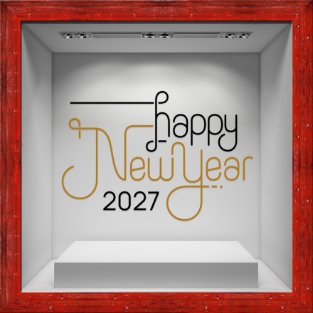 Happy New Year - Black & Gold