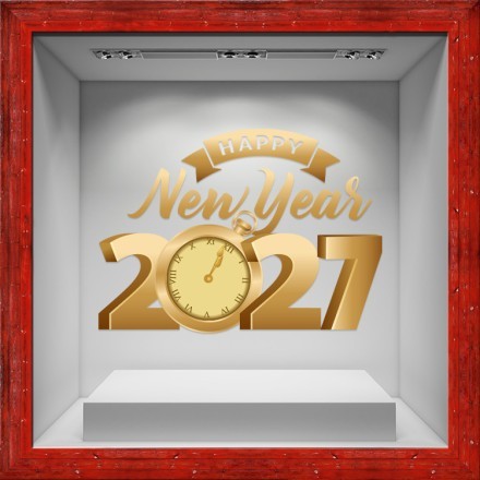 Gold Christmas Clock