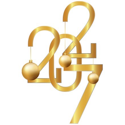 2027 - Χρυσές Χριστουγεννιάτικες Μπάλες