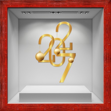 2027 - Χρυσές Χριστουγεννιάτικες Μπάλες