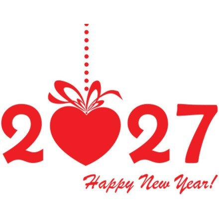 Happy New Year 2027 Heart