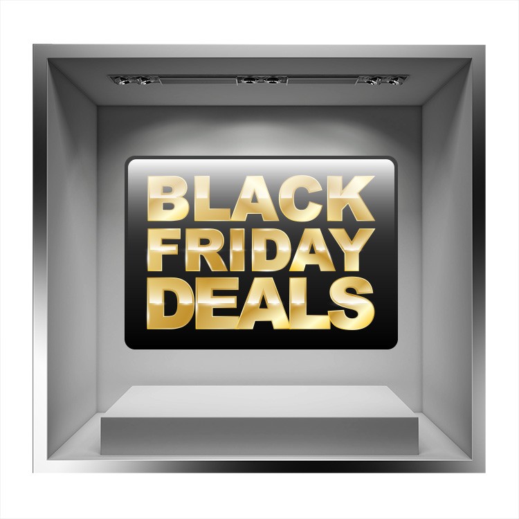 Αυτοκόλλητο Βιτρίνας Black Friday Deals