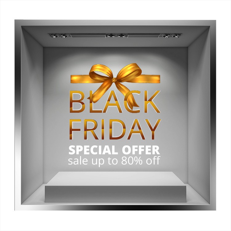 Αυτοκόλλητο Βιτρίνας Black Friday Special Offer