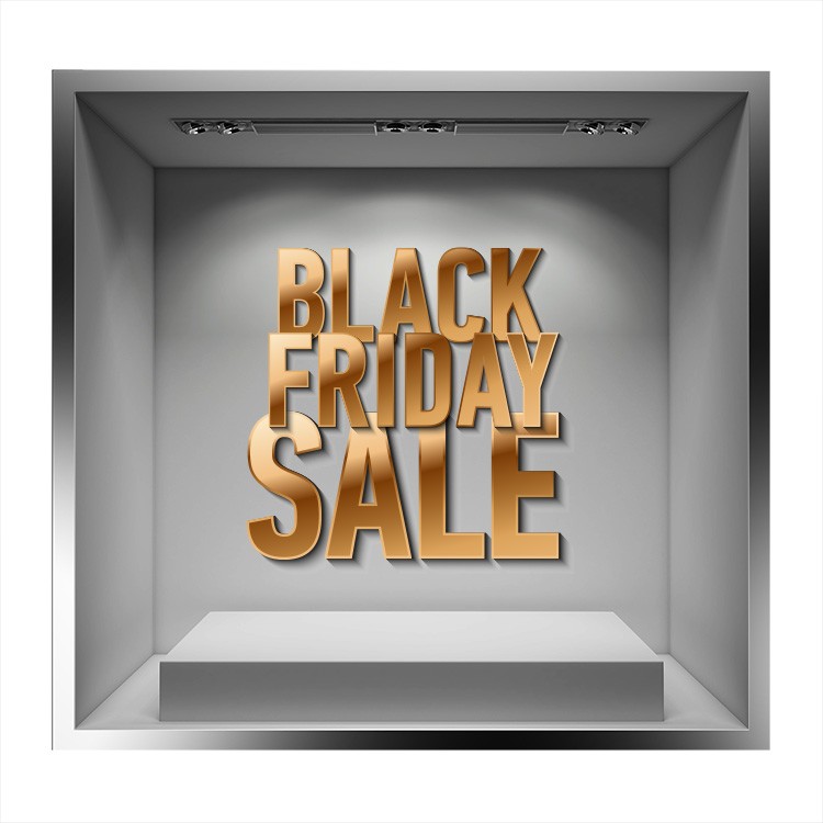 Αυτοκόλλητο Βιτρίνας Sale Black Friday