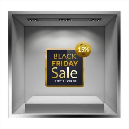 Black Friday Sale Special Offer Αυτοκόλλητο Βιτρίνας