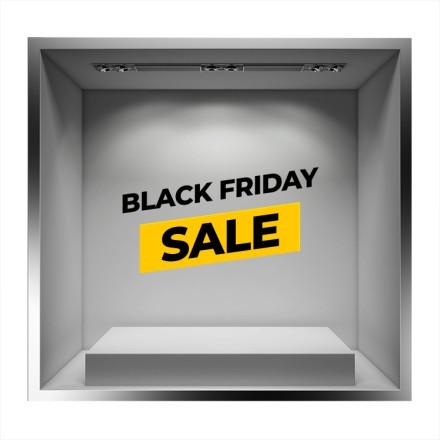 Black Friday Frame Αυτοκόλλητο Βιτρίνας