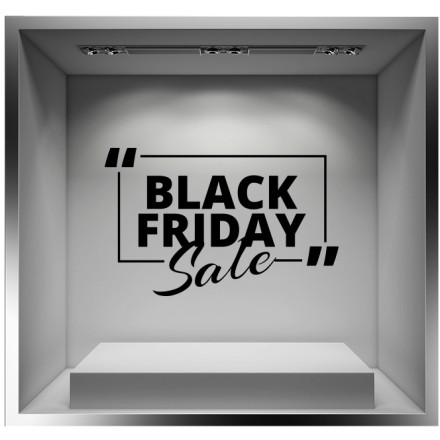 Sale Black Friday Box Αυτοκόλλητο Βιτρίνας