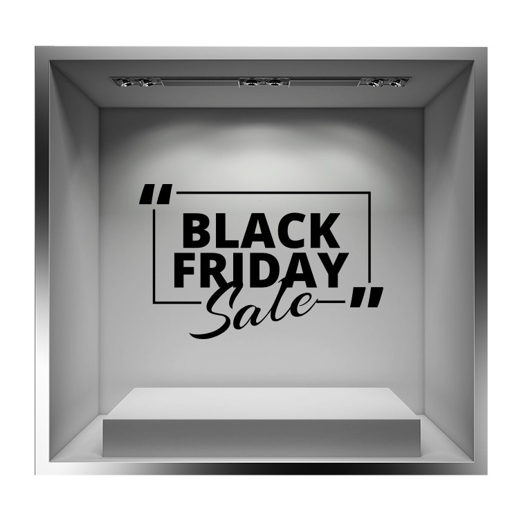 Αυτοκόλλητο Βιτρίνας Sale Black Friday Box