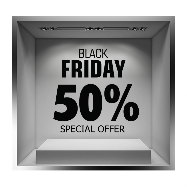 Αυτοκόλλητο Βιτρίνας Black Friday Special