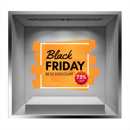 Best Discount Αυτοκόλλητο Βιτρίνας