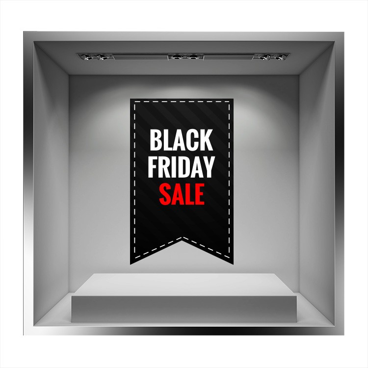 Αυτοκόλλητο Βιτρίνας Black Friday Banner