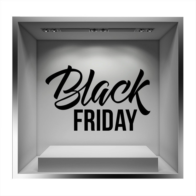 Αυτοκόλλητο Βιτρίνας Black Friday sales