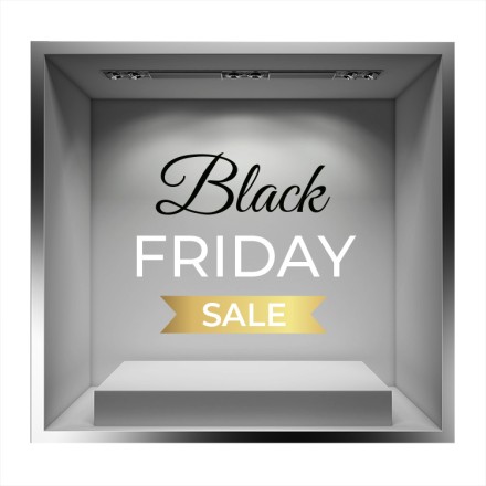 Black Friday Gold Sale Αυτοκόλλητο Βιτρίνας