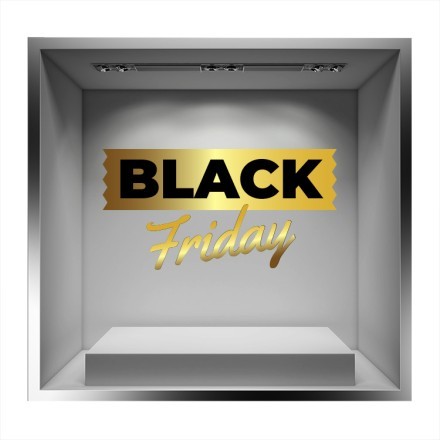 Gold Line Black Friday Αυτοκόλλητο Βιτρίνας