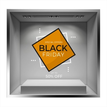 Special Offers Black Friday Orange Αυτοκόλλητο Βιτρίνας