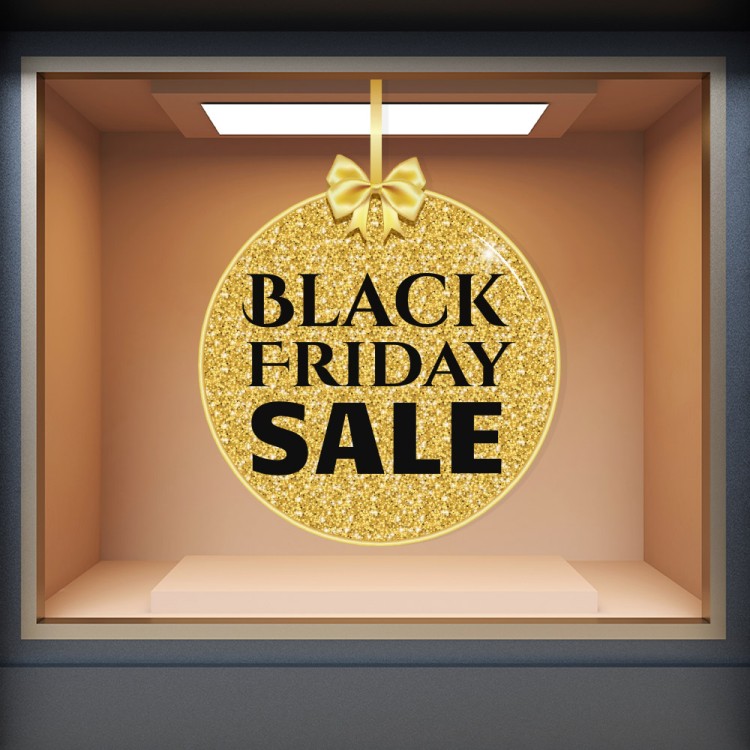 Αυτοκόλλητο Βιτρίνας Black Friday Sale