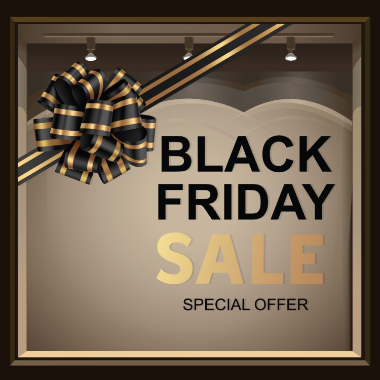 Αυτοκόλλητο Βιτρίνας Black Friday Special Offer