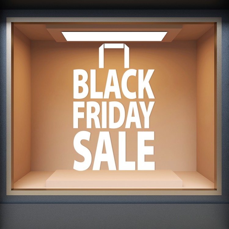 Αυτοκόλλητο Βιτρίνας Black Friday Sale